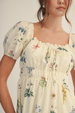 Romantic Floral Midi Dress