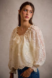 Floral Lace Long Sleeve Blouse