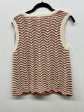 Solid Jacquard Sleeveless Sweater