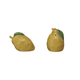 Stoneware Lemon Salt Pepper Shakers