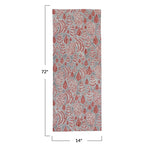 Cotton Printed Table Runner - 72" x 14"