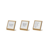 Square Metal & Glass Frame W/ Easel & Saying, 3 Styles