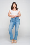 Curvy Imogen Mid Rise Bootcut Jeans