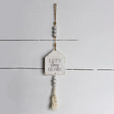 Stay Home Sign with Beads