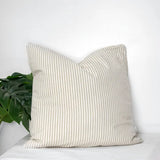 Gray/White Stripe Pillow - 18"