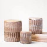 Carved Wood Canisters