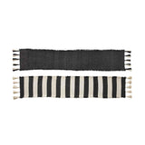 Black Striped Ponchaa Table Runner