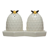 Beehive Salt & Pepper Shakers with Plate