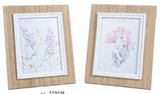 Wood Pink/Lavender Word Flower Frame