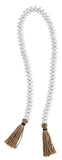 White Decor Beads with Tassel