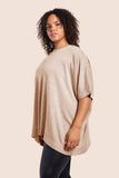 Hi-Lo Cape Shirt with Half Sleeves