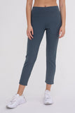 Jacquard Ribbed Tapered Pants in Charcoal
