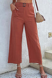 Cropped Flared Pants in Rose