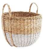 White Seagrass Basket Set