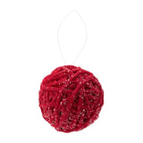 Red Yarn Ball Ornament