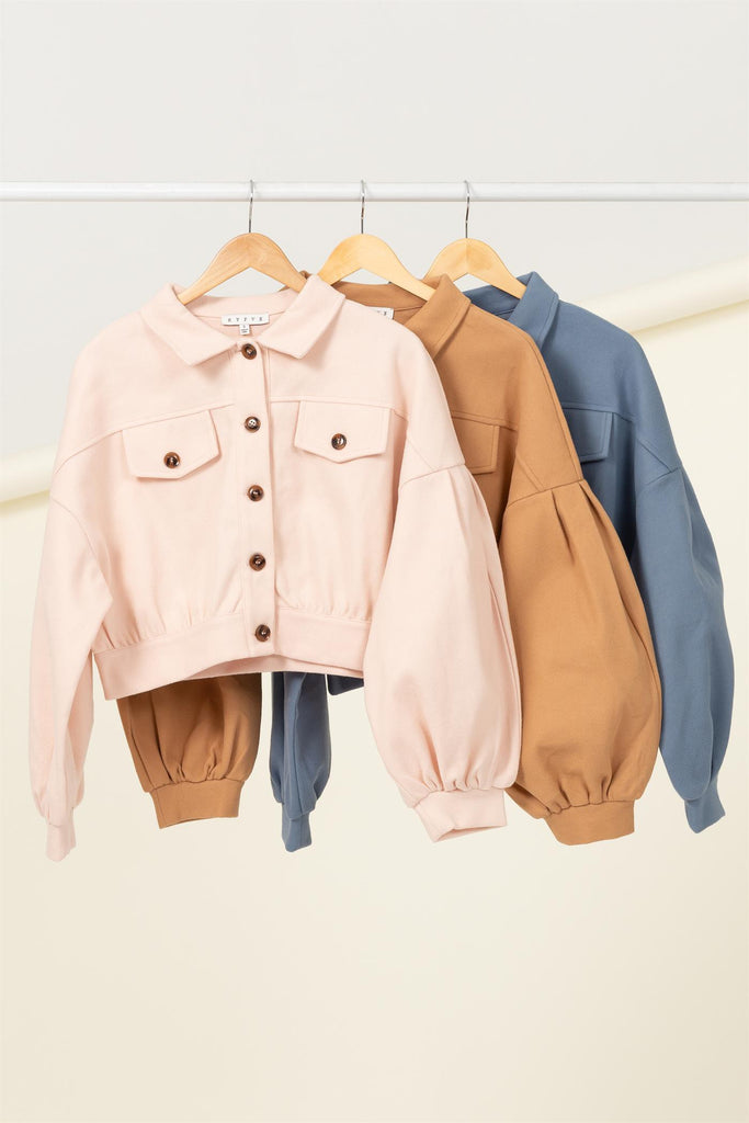 Travel in Style Short Jacket in Blush