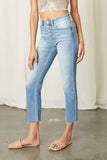 High Rise Skinny Straight Jeans