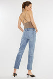 High Rise Straight Slim Fit Jeans
