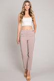 Twill Trouser Pants in Taupe