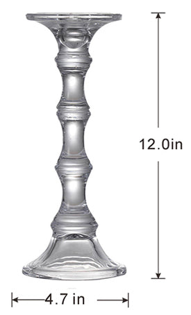 Glass Candlestick - Tall