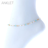Glass Cube Anklet