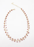 Multi Layered Glass Bead Necklace