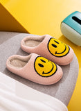 Retro Smile Face Soft Plush Comfy Warm Slippers