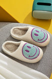 Retro Smile Face Soft Plush Comfy Warm Slippers