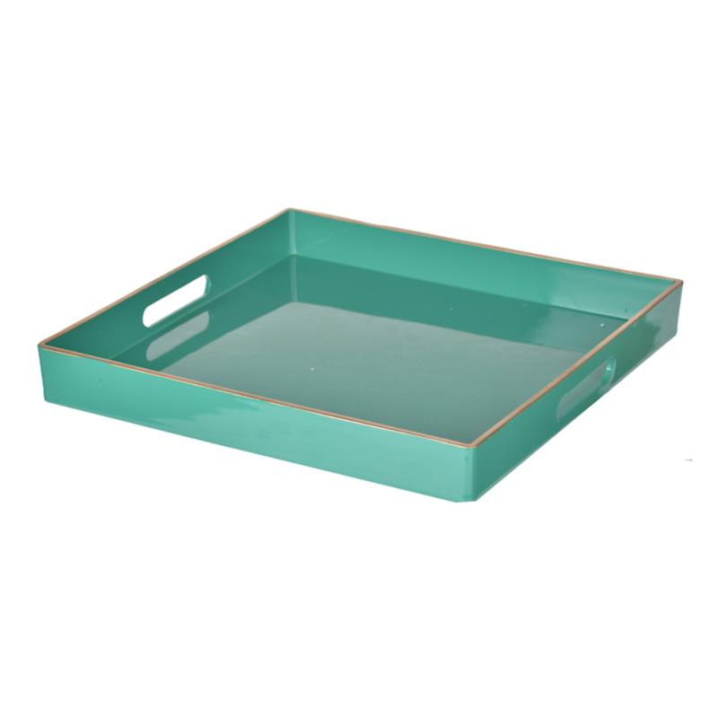 Mimosa Square Tray,Turquoise